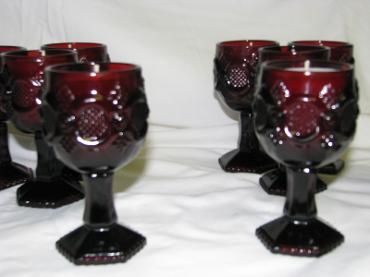 Cinnaberry scented in vintage Avon goblets. $10 USD + S&H